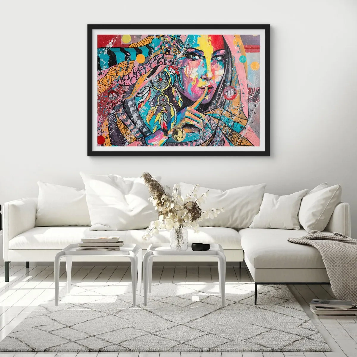 Affiche dans un cadre noir - Poster - Taisez-vous jusqu'à ce que vous compreniez - 40x30 cm