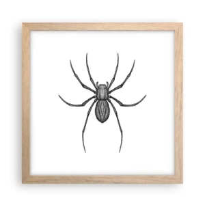 Affiche dans un chêne clair - Poster - Une précision troublante - 30x30 cm