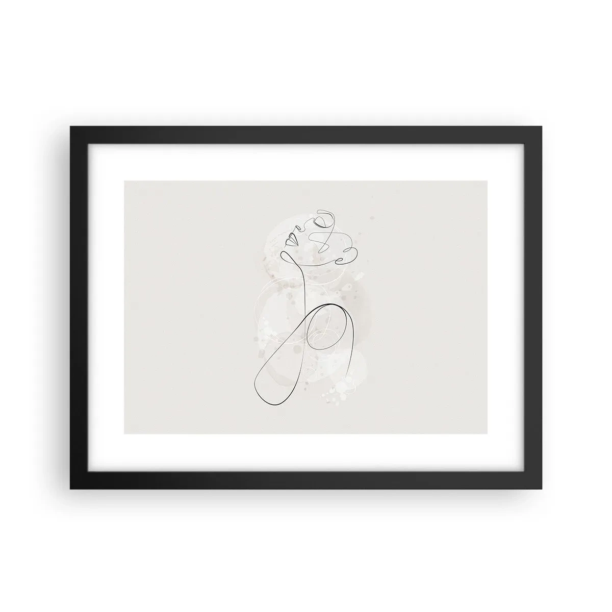 Affiche dans un cadre noir - Poster - Spirale de beauté - 40x30 cm