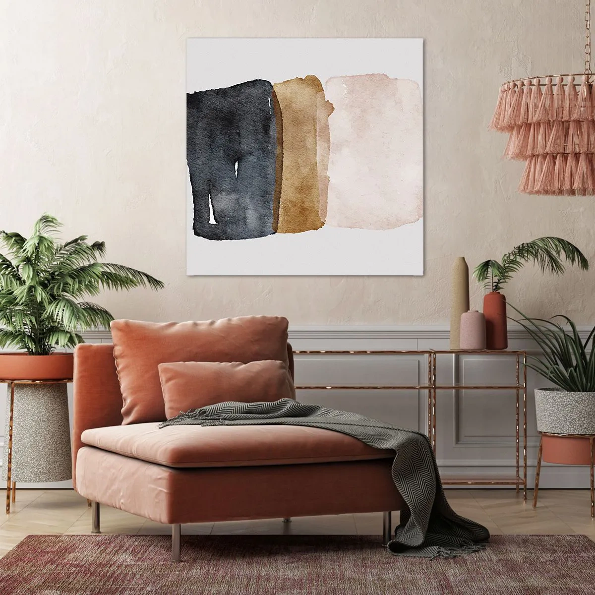 Impression sur toile - Image sur toile - Composition de couleurs de la terre - 70x70 cm