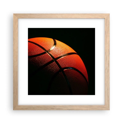 Affiche dans un chêne clair - Poster - Belle comme une planète - 30x30 cm