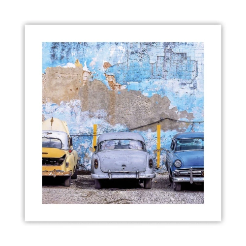 Affiche - Poster - Rencontre de vétérans - 40x40 cm