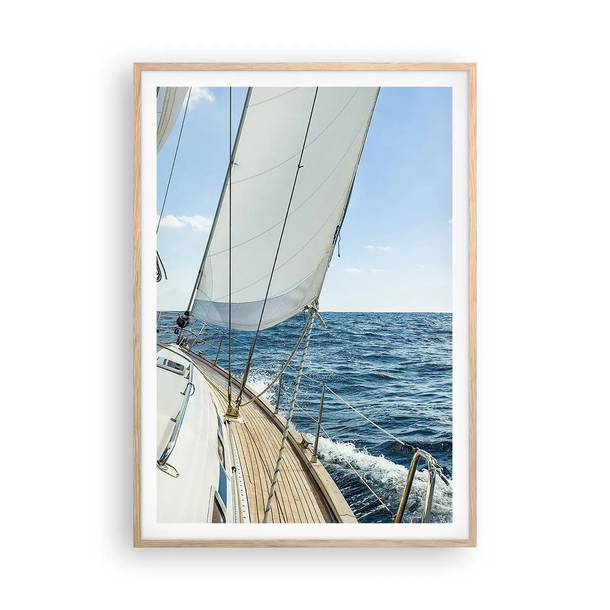 Affiche dans un chêne clair - Poster - Ohé, l'aventure - 70x100 cm