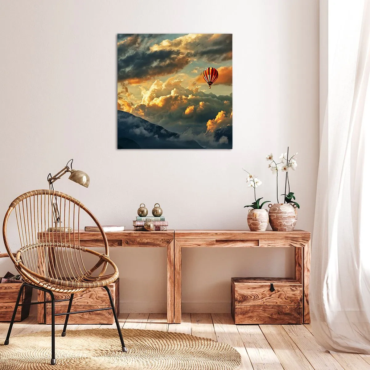 Impression sur toile - Image sur toile - Je vole parce que je veux - 30x30 cm