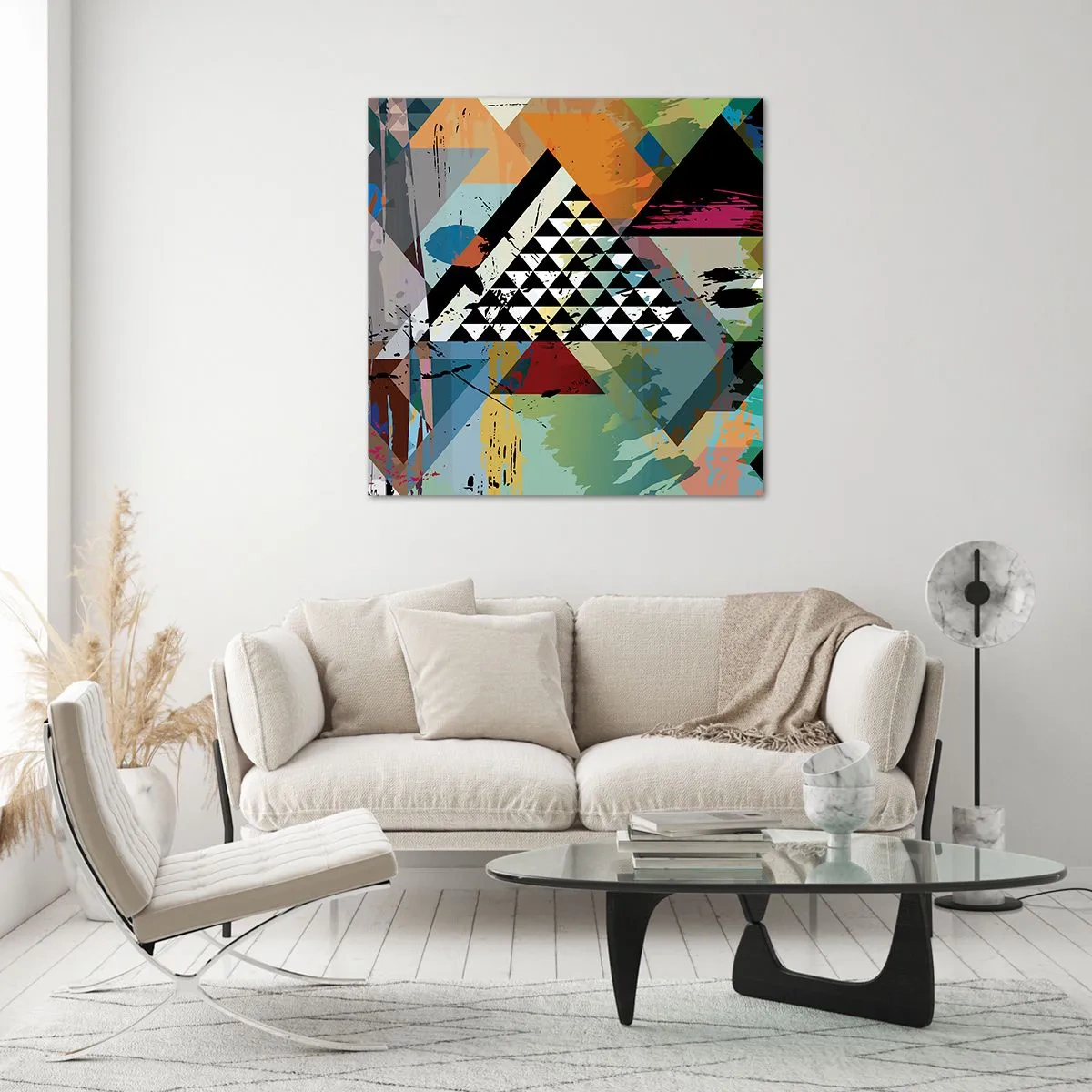 Impression sur verre - Image sur verre - Comme c'est facile - 70x70 cm