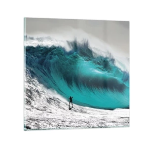 Impression sur verre - Image sur verre - Challenge accepté - 70x70 cm