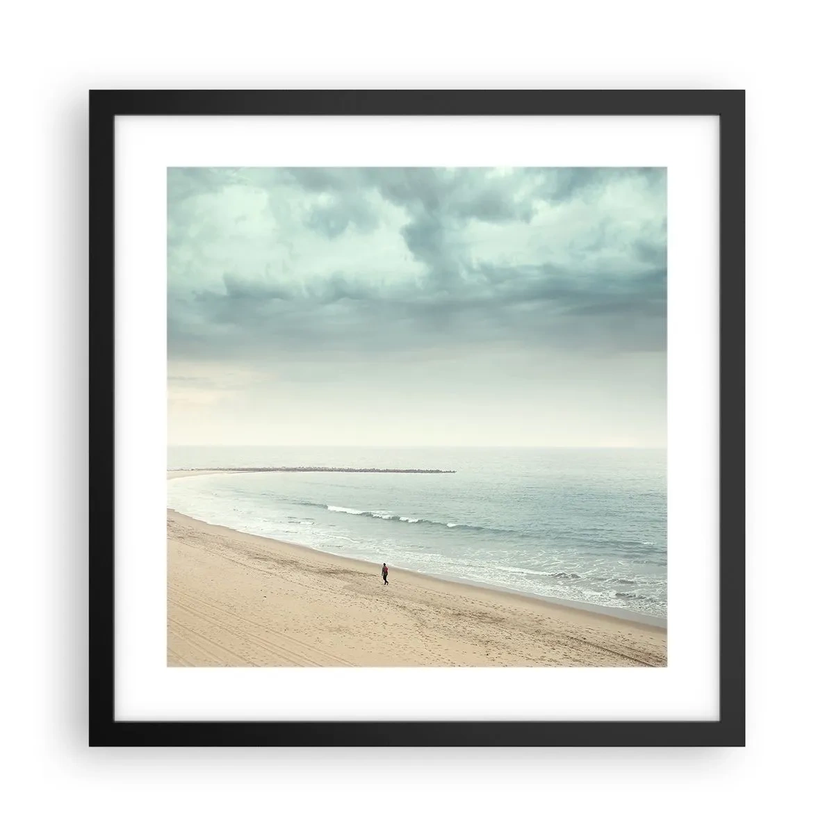 Affiche dans un cadre noir - Poster - à la recherche de la paix - 40x40 cm