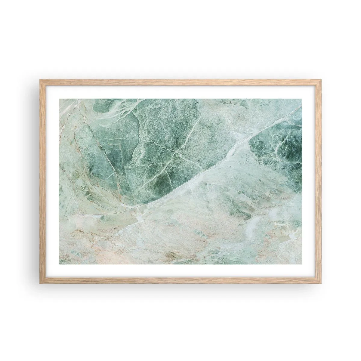 Affiche dans un chêne clair - Poster - La noble froideur de la pierre - 70x50 cm