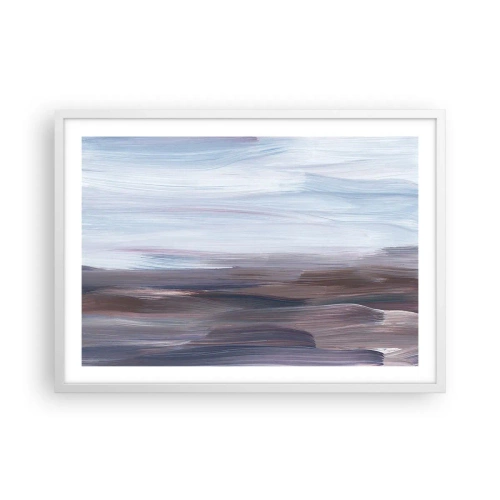 Affiche dans un cadre blanc - Poster - Éléments : eau - 70x50 cm