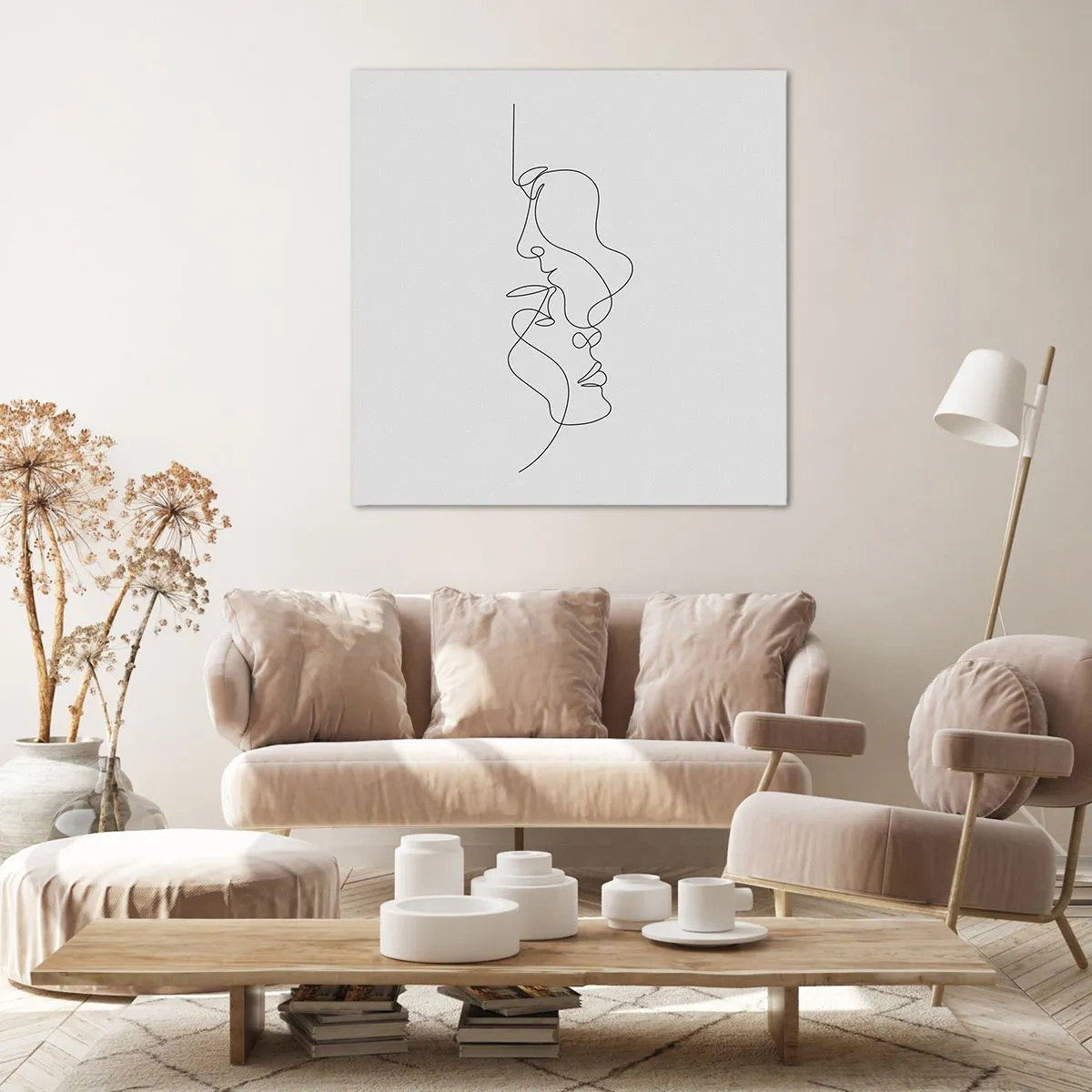 Impression sur toile - Image sur toile - Chaleur de désir renaissant - 70x70 cm