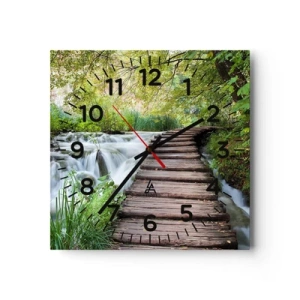 Horloge murale - Pendule murale - L'eau n'est pas si calme - 30x30 cm