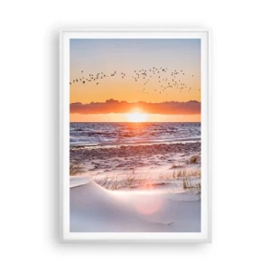 Affiche dans un cadre blanc - Poster - Paysage horizontal - 70x100 cm