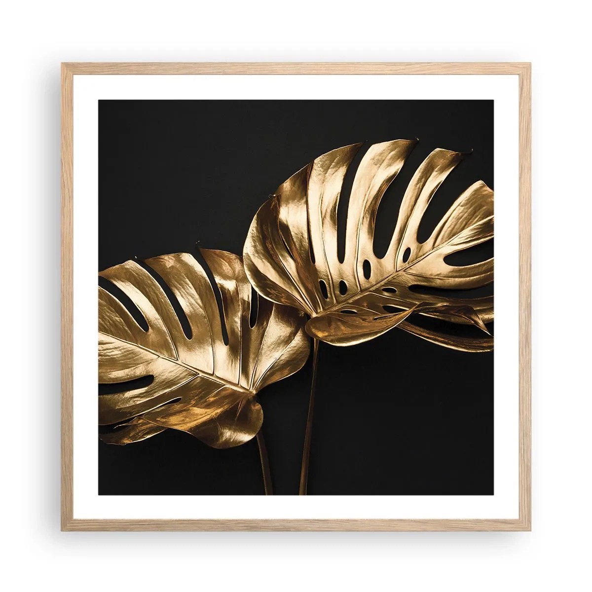 Affiche dans un chêne clair - Poster - Les trésors de la nature - 60x60 cm