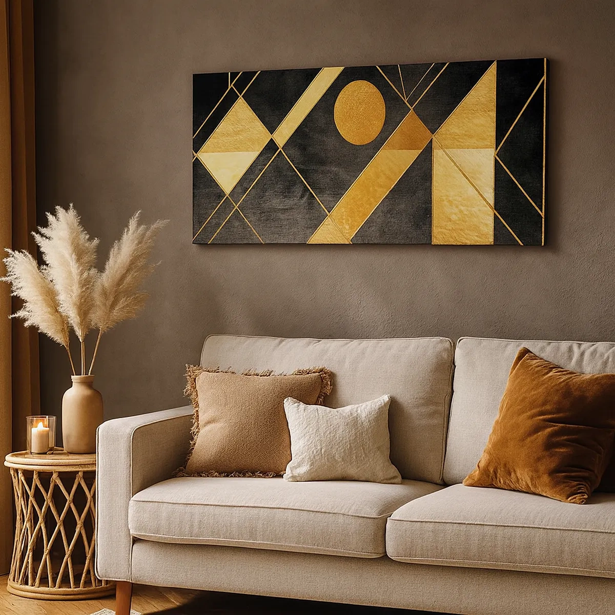 Impression sur toile - Image sur toile - Soleil du désert - 30x30 cm