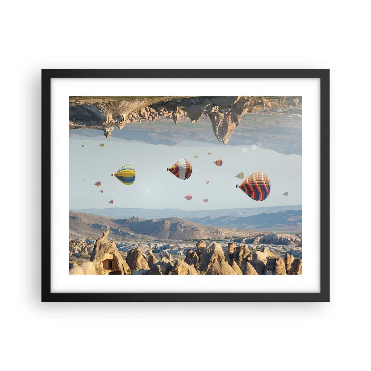 Affiche dans un cadre noir - Poster - Ici, tout est possible - 50x40 cm