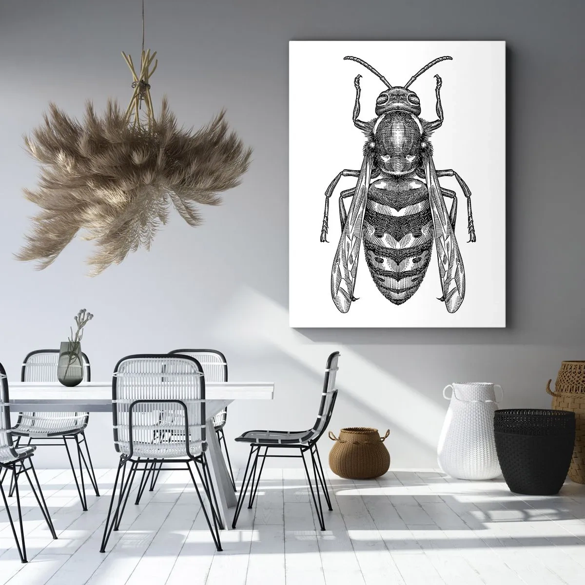 Impression sur toile - Image sur toile - D'une planète d'insectes - 45x80 cm