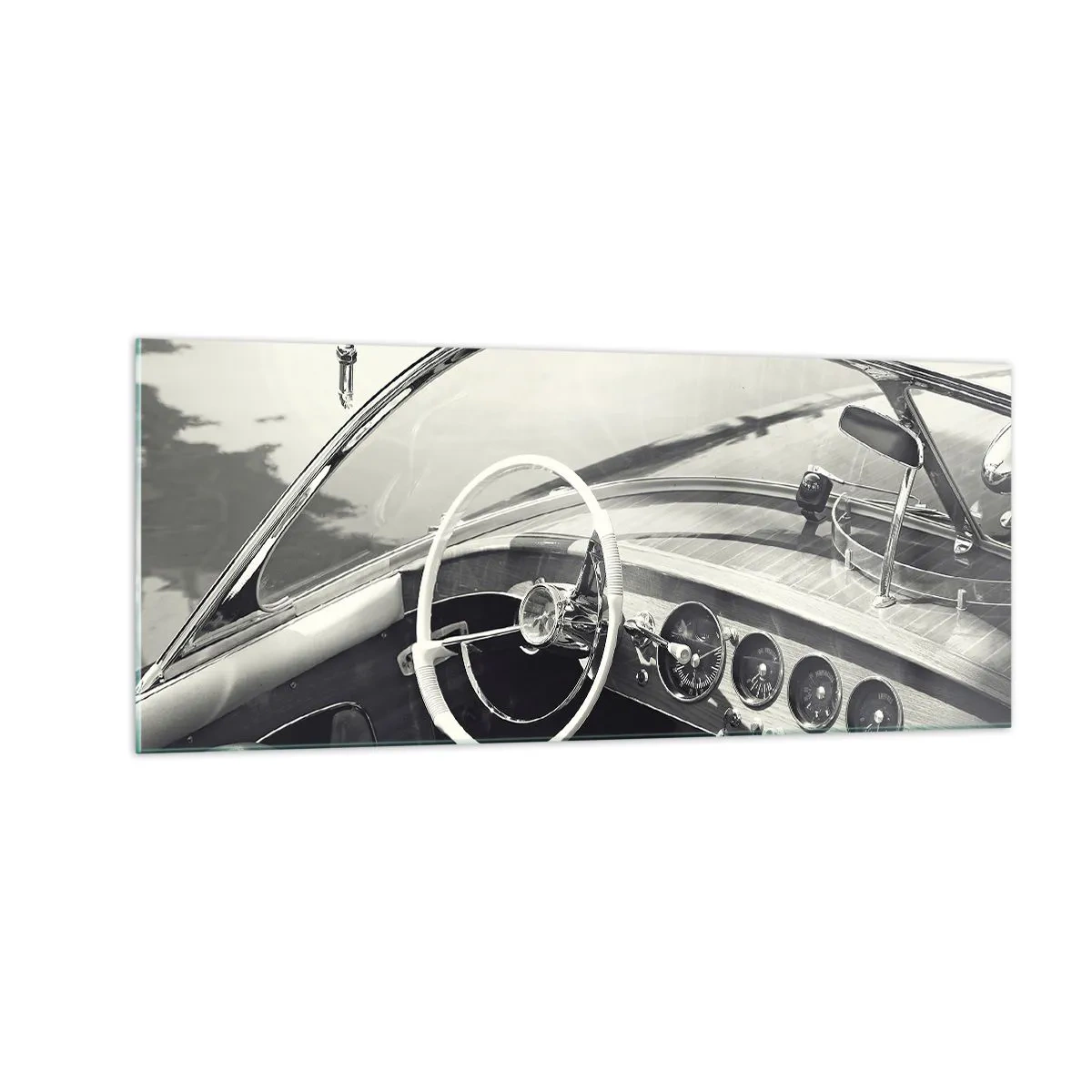 Impression sur verre - Image sur verre - Temps pour riche - 100x40 cm