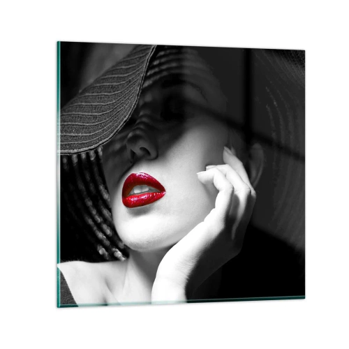 Impression sur verre - Image sur verre - Étude écarlate - 40x40 cm