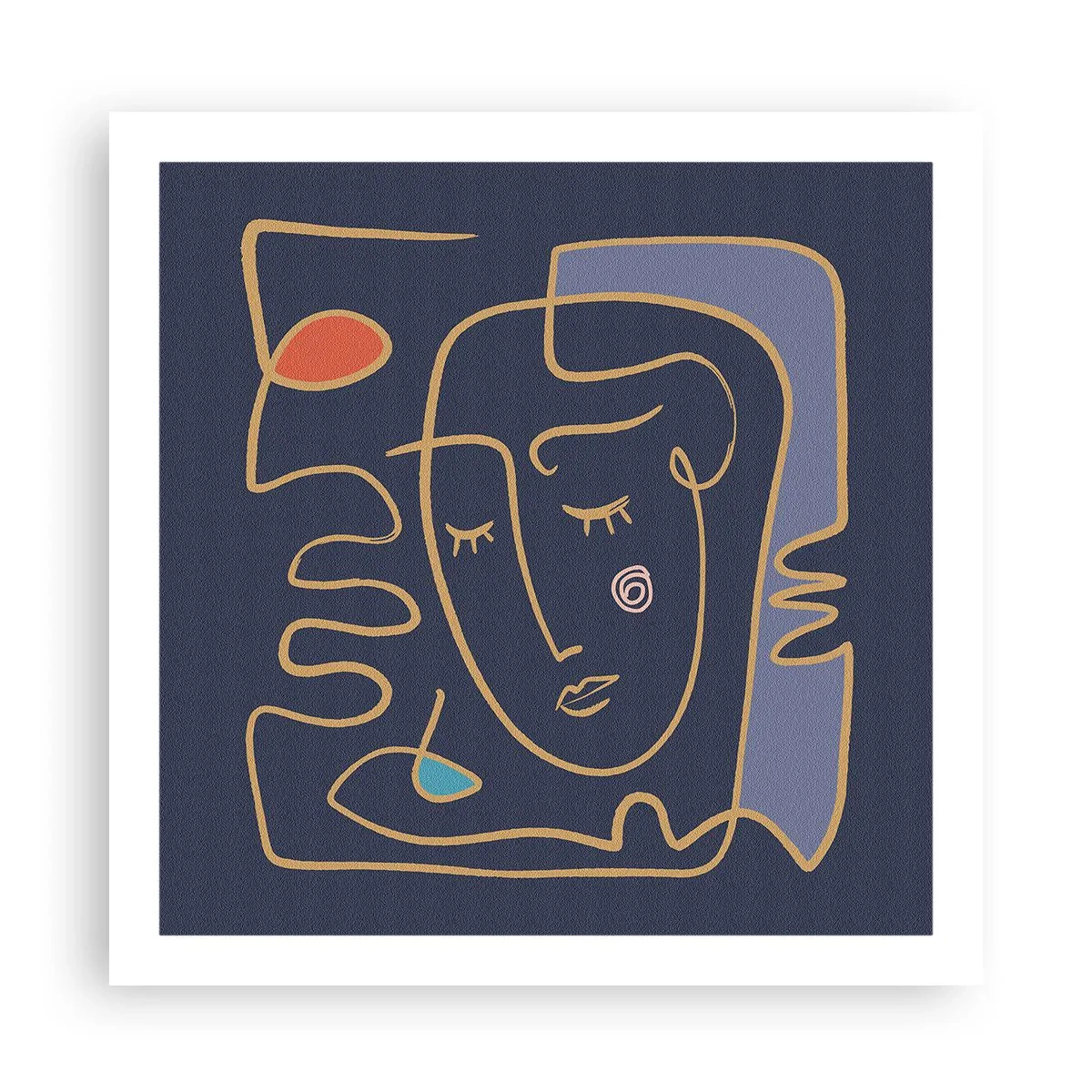 Affiche - Poster - En réflexion - 60x60 cm