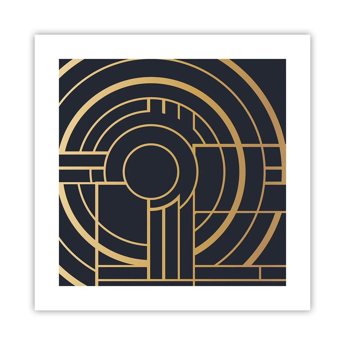 Affiche - Poster - Rotation des éléments - 40x40 cm