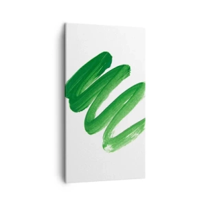 Impression sur toile - Image sur toile - Blague verte - 45x80 cm