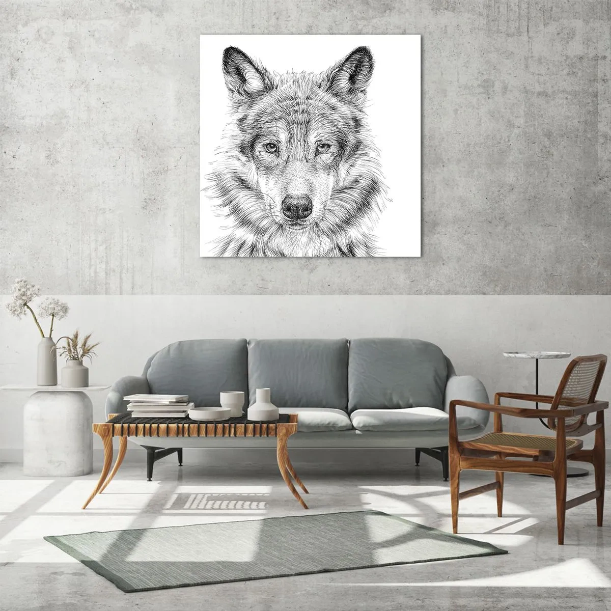 Impression sur verre - Image sur verre - Un leader né - 40x40 cm