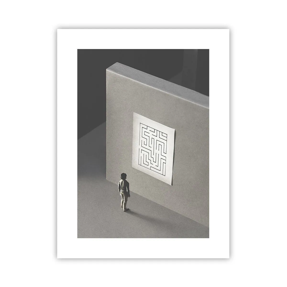 Affiche - Poster - Mais où suis-je? - 30x40 cm