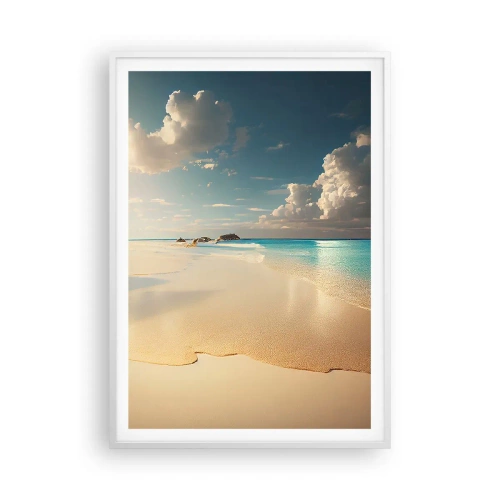 Affiche dans un cadre blanc - Poster - Une journée de rêve - 70x100 cm