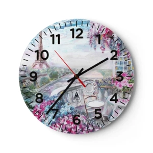 Horloge murale - Pendule murale - C'est le plus beau ici en mai - 40x40 cm