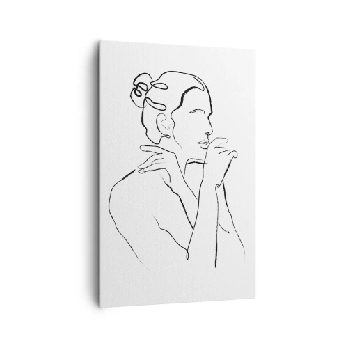 Impression sur toile - Image sur toile - Nu : un mystère sensuel - 80x120 cm