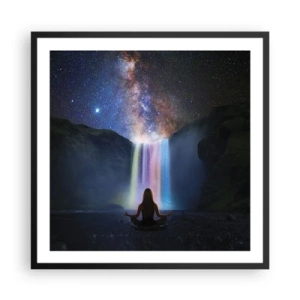 Affiche dans un cadre noir - Poster - Harmonie absolue - 60x60 cm