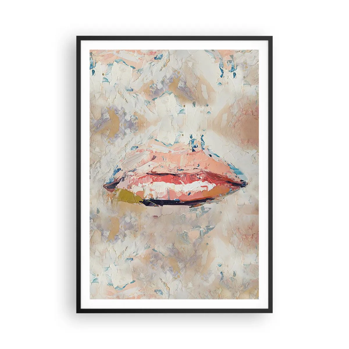 Affiche dans un cadre noir - Poster - Éveil la pensée - 70x100 cm