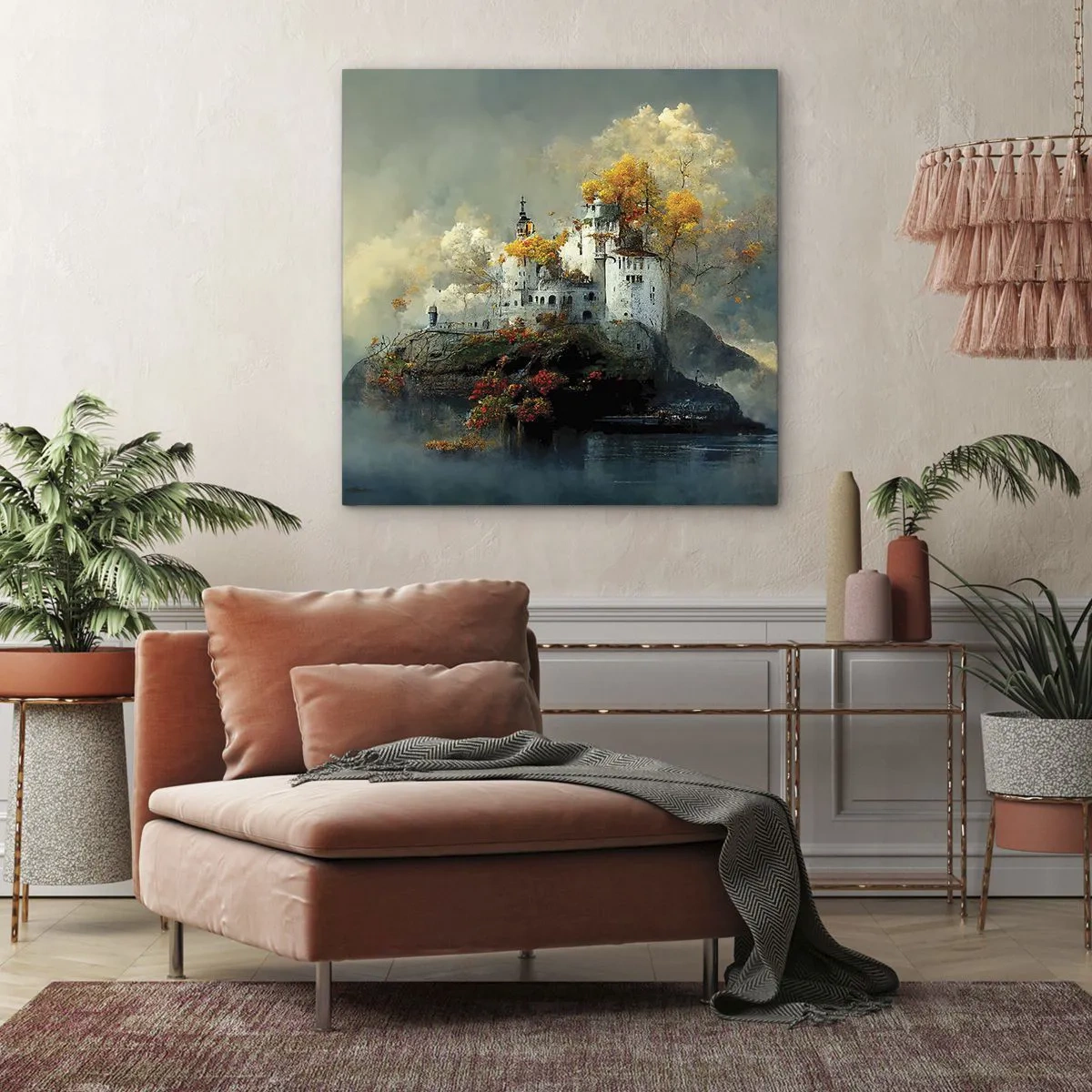 Impression sur toile - Image sur toile - Le début d'une histoire romantique - 70x70 cm