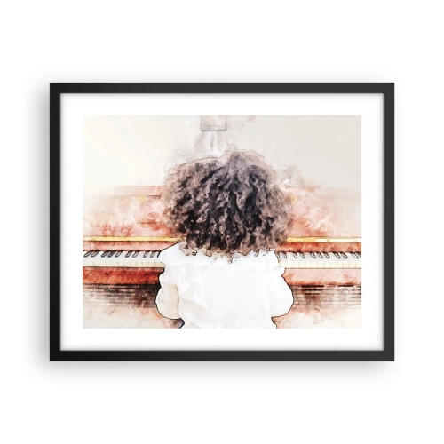 Affiche dans un cadre noir - Poster - Dans un nouveau monde - 50x40 cm