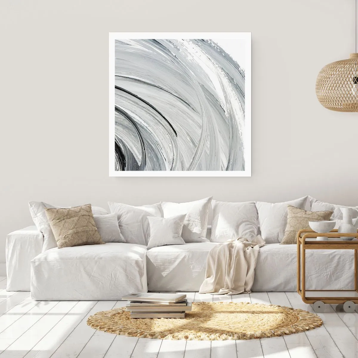 Affiche - Poster - Composition orbitale - 30x30 cm