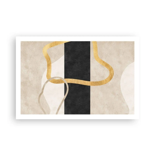 Affiche - Poster - Formes emmellées - 91x61 cm