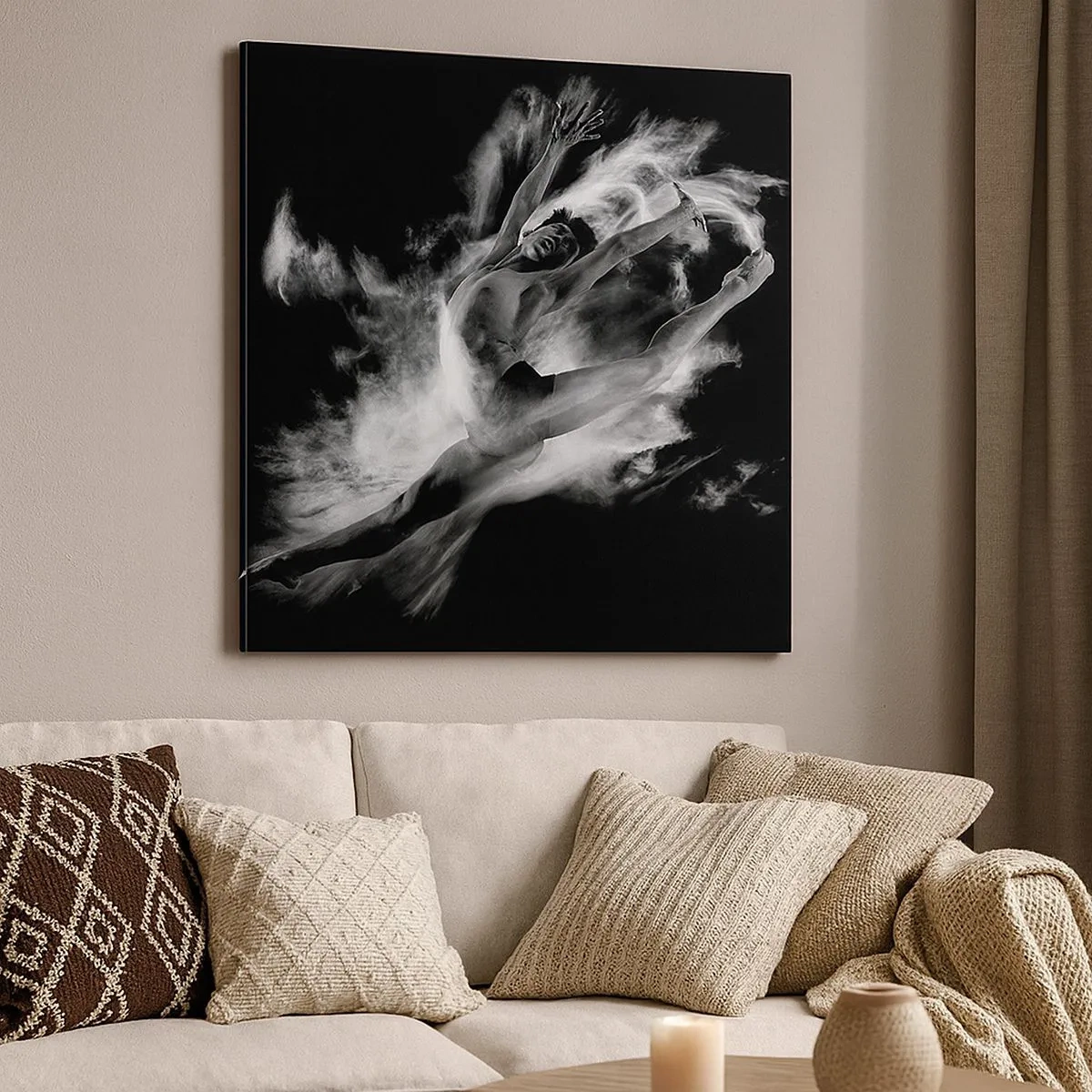 Impression sur toile - Image sur toile - Coincé en l'air - 30x30 cm