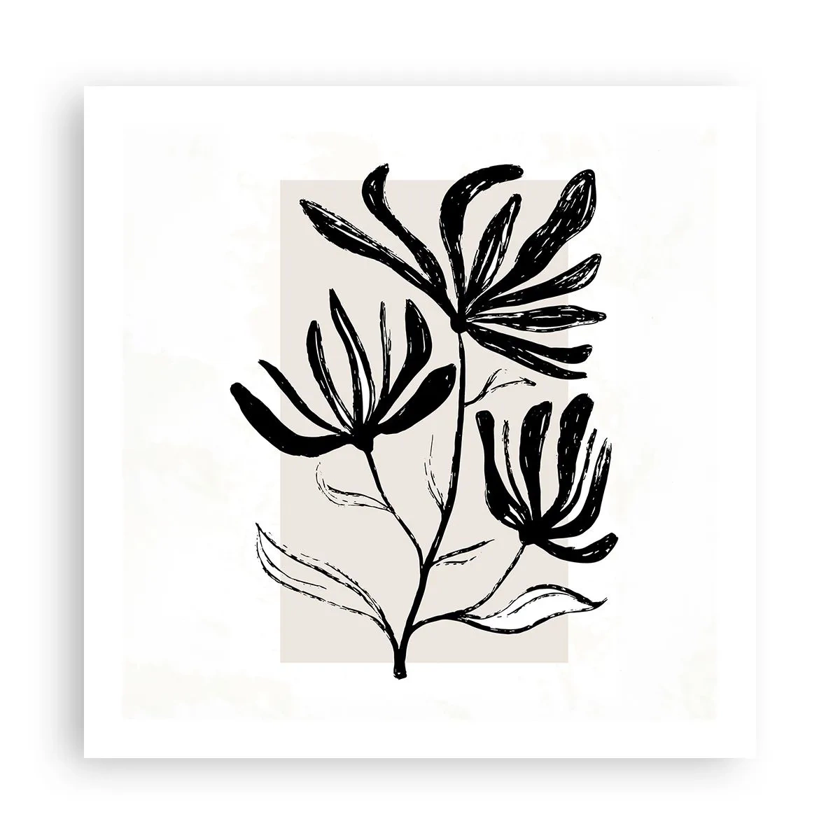 Affiche - Poster - Esquisse pour l'herbier - 60x60 cm