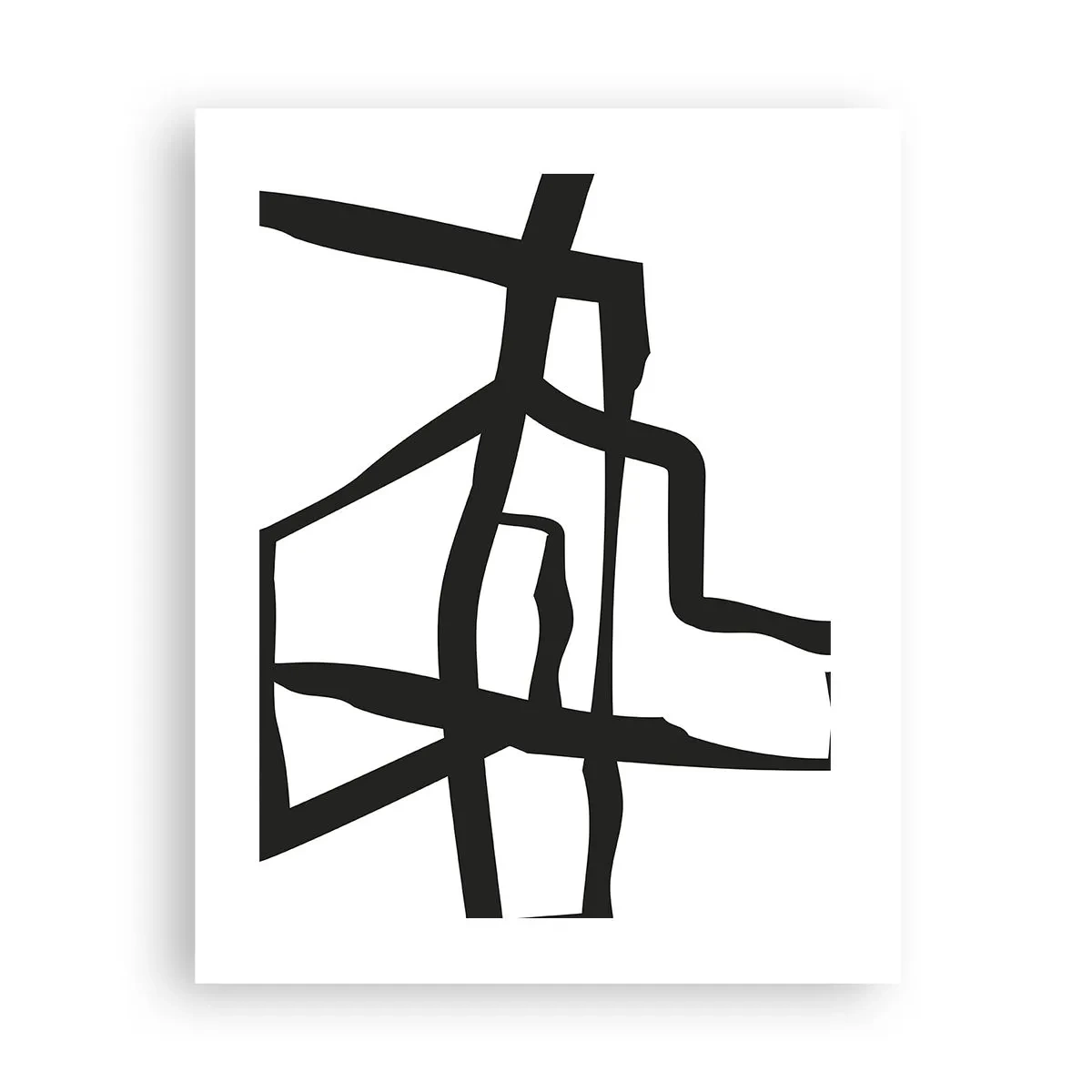 Affiche - Poster - Conception noir et blanc - 40x50 cm