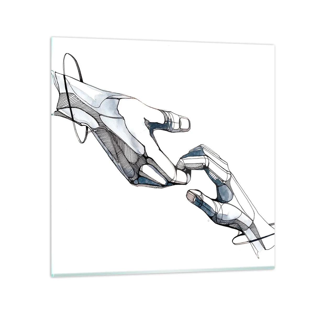 Impression sur verre - Image sur verre - Un bon geste - 70x70 cm