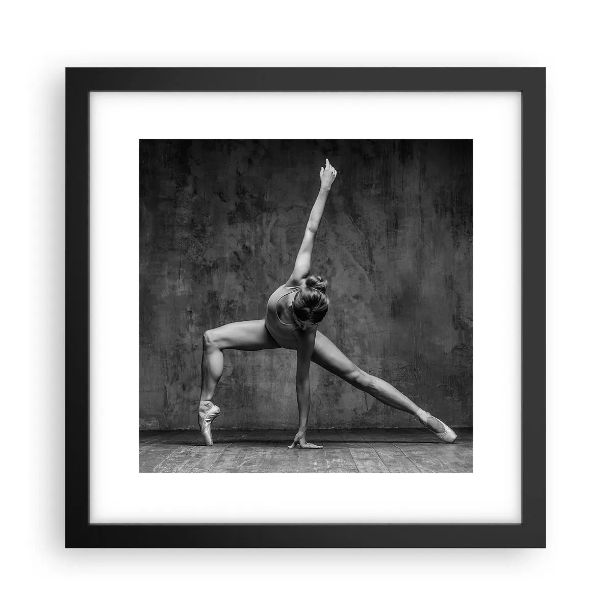 Affiche dans un cadre noir - Poster - Balance idéale - 30x30 cm