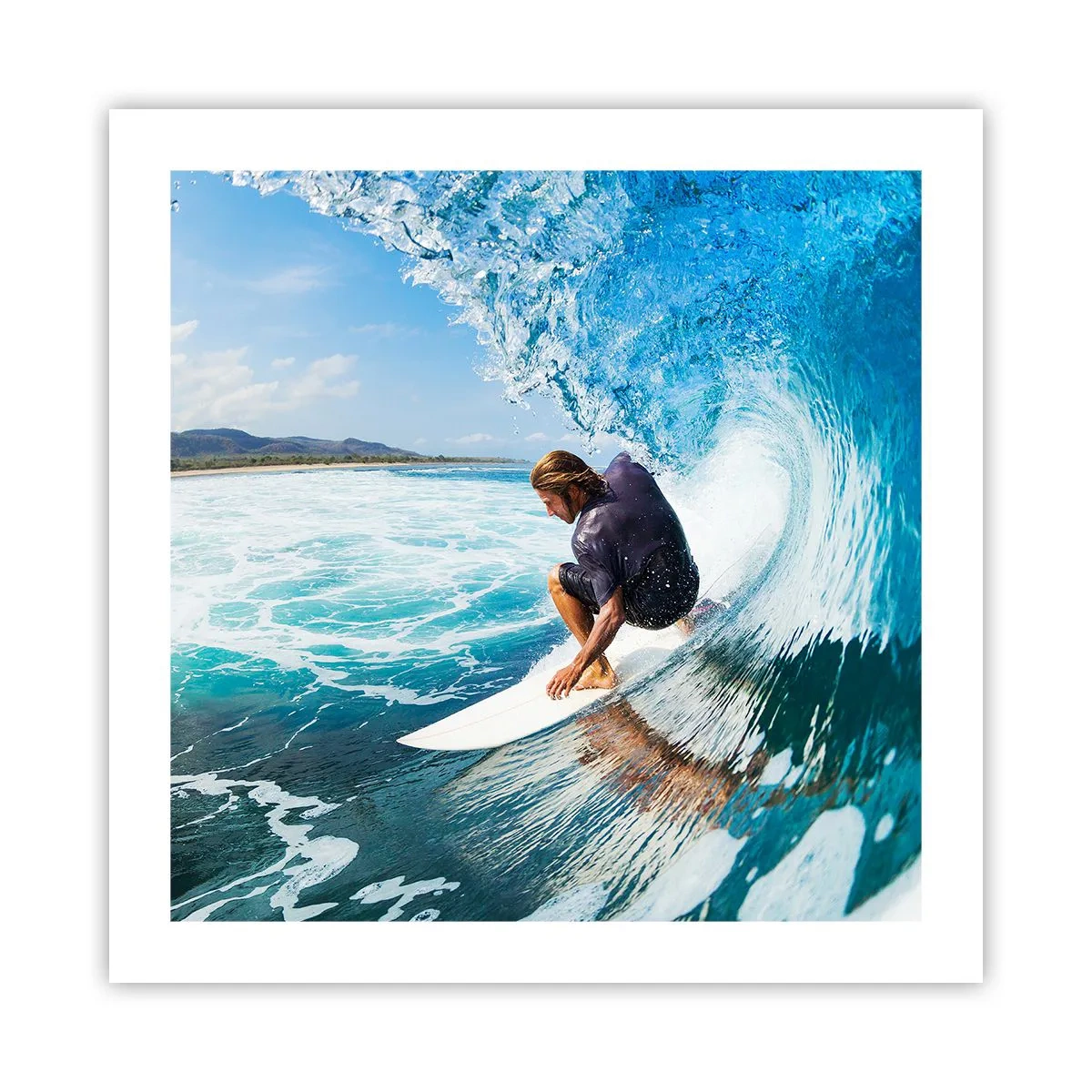Affiche - Poster - Danse avec les vagues - 50x50 cm