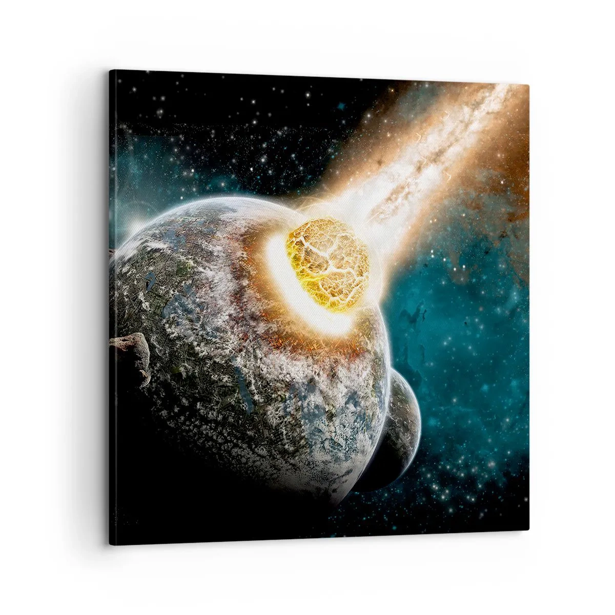 Impression sur toile - Image sur toile - Destruction ou naissance? - 60x60 cm