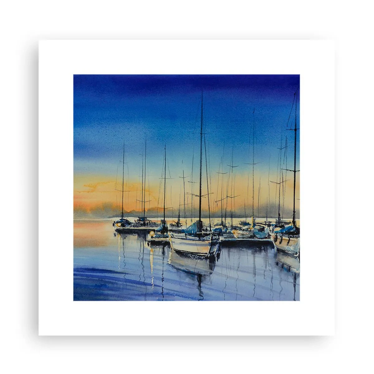 Affiche - Poster - Fin d'une belle journée - 30x30 cm