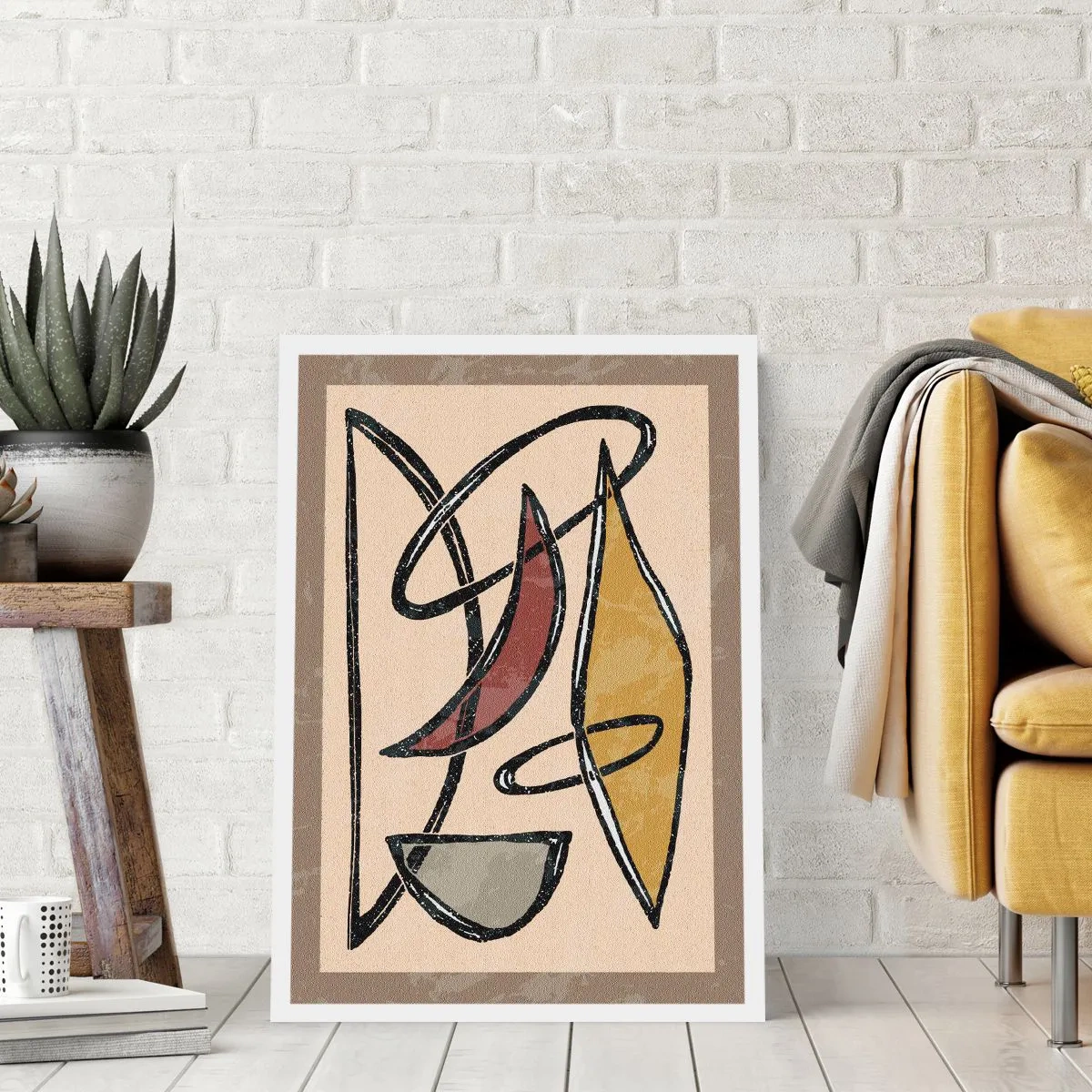 Affiche - Poster - Composition – arcs et ovales - 70x100 cm