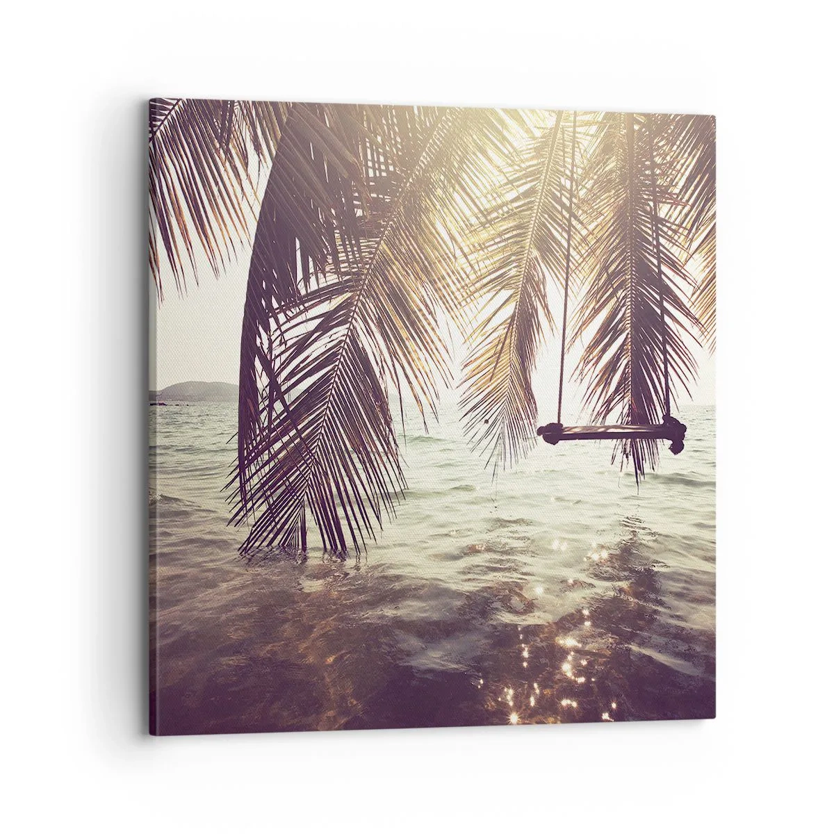 Impression sur toile - Image sur toile - Vous pouvez vous balancer dans les nuages à volonté - 70x70 cm