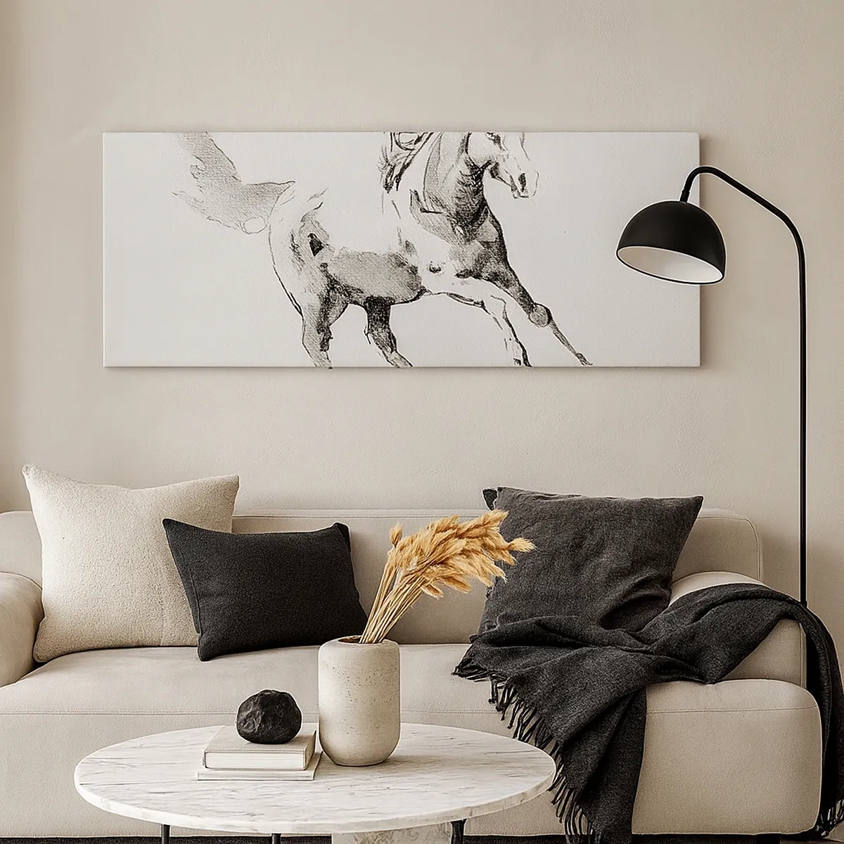 Impression sur toile - Image sur toile - Âme indomptée - 30x30 cm