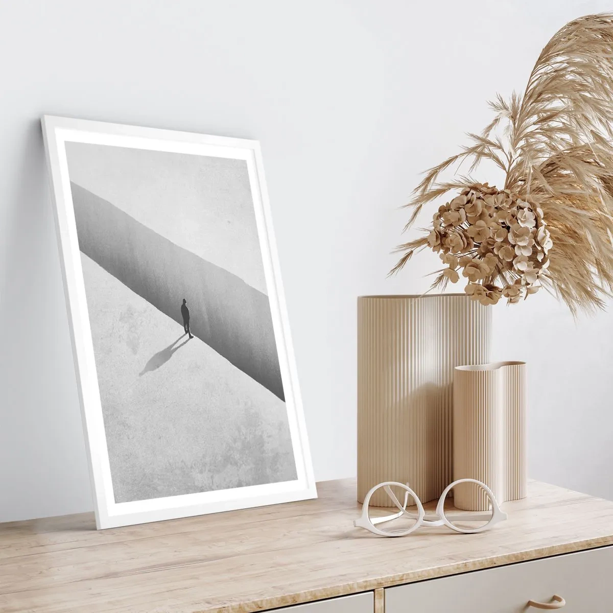 Affiche dans un cadre blanc - Poster - Un objectif clair - 70x100 cm