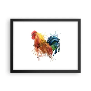 Affiche dans un cadre noir - Poster - Robe royale, fierté royale - 40x30 cm