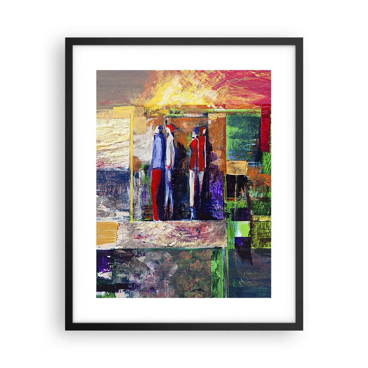 Affiche dans un cadre noir - Poster - Relations et émotions - 40x50 cm